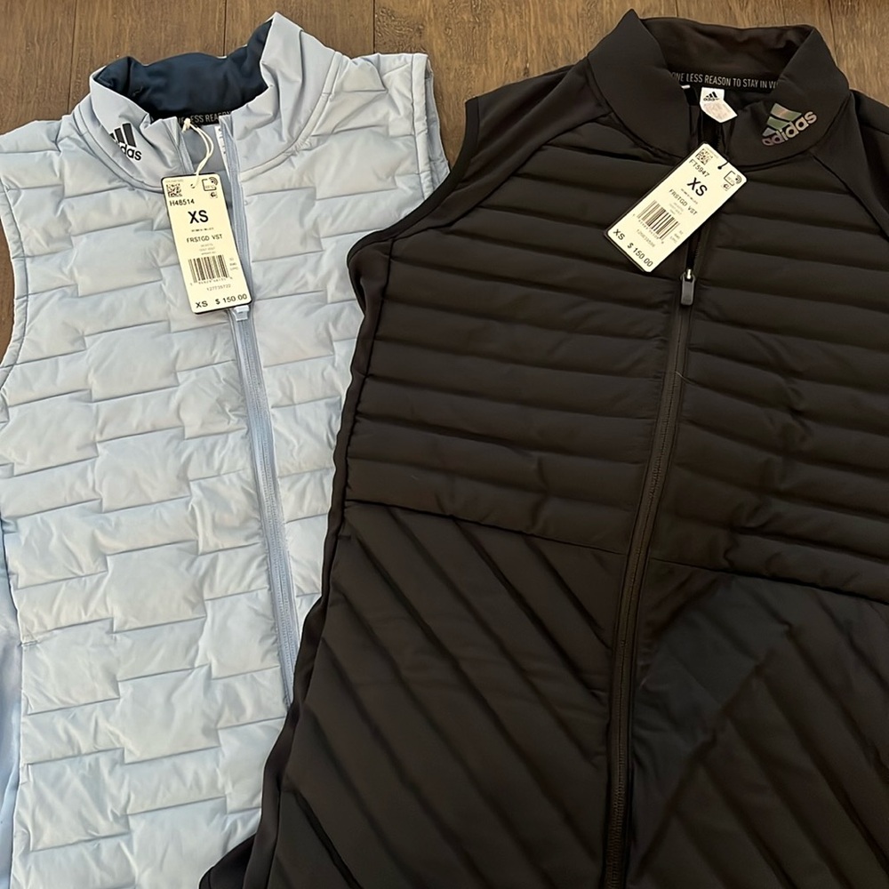 Women’s adidas golf vests- XS- NWT